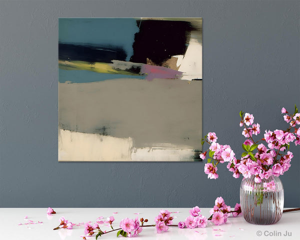 Abstract Wall Art for Bedroom, Original Modern Acrylic Artwork, Modern Canvas Art Paintings, Extra Large Abstract Paintings for Dining Room-ArtWorkCrafts.com