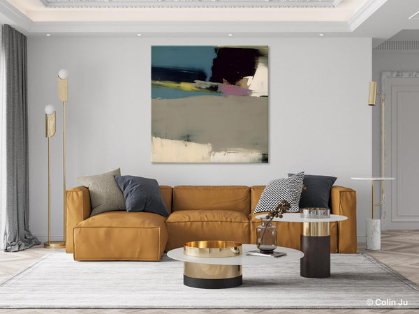 Abstract Wall Art for Bedroom, Original Modern Acrylic Artwork, Modern Canvas Art Paintings, Extra Large Abstract Paintings for Dining Room-ArtWorkCrafts.com