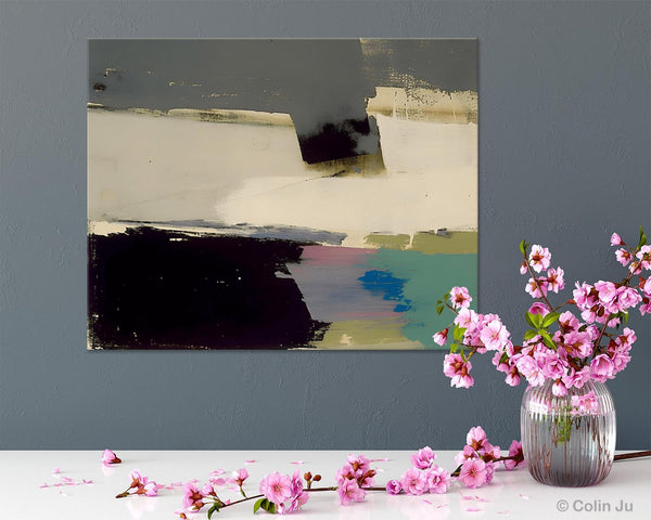Abstract Landscape Paintings, Modern Wall Art for Living Room, Landscape Acrylic Paintings, Original Abstract Abstract Painting on Canvas-ArtWorkCrafts.com