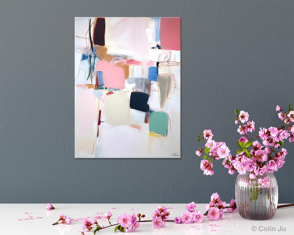 Abstract Painting on Canvas, Contemporary Acrylic Paintings, Extra Large Canvas Painting for Bedroom, Original Abstract Wall Art for Sale-ArtWorkCrafts.com