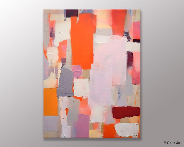 Abstract Wall Paintings, Heavy Texture Canvas Art, Large Contemporary Wall Art, Extra Large Paintings for Bedroom, Original Modern Painting-ArtWorkCrafts.com