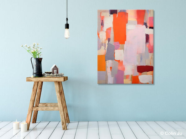 Abstract Wall Paintings, Heavy Texture Canvas Art, Large Contemporary Wall Art, Extra Large Paintings for Bedroom, Original Modern Painting-ArtWorkCrafts.com