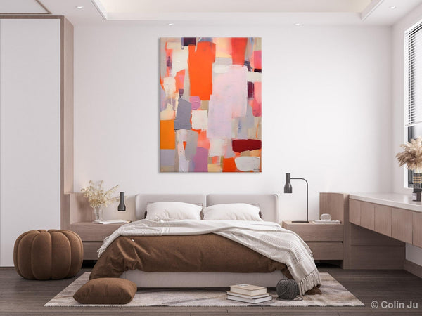 Abstract Wall Paintings, Heavy Texture Canvas Art, Large Contemporary Wall Art, Extra Large Paintings for Bedroom, Original Modern Painting-ArtWorkCrafts.com
