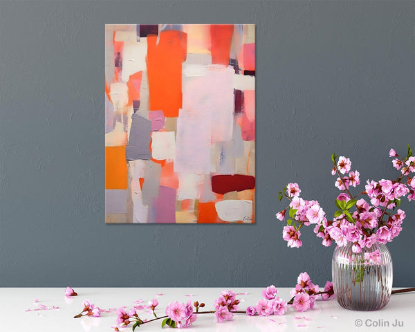 Abstract Wall Paintings, Heavy Texture Canvas Art, Large Contemporary Wall Art, Extra Large Paintings for Bedroom, Original Modern Painting-ArtWorkCrafts.com