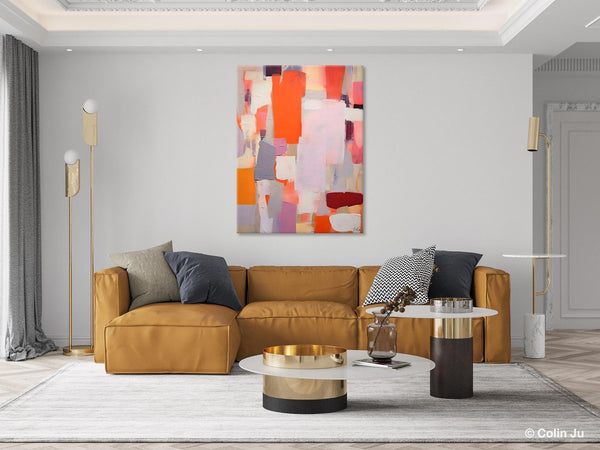 Abstract Wall Paintings, Heavy Texture Canvas Art, Large Contemporary Wall Art, Extra Large Paintings for Bedroom, Original Modern Painting-ArtWorkCrafts.com