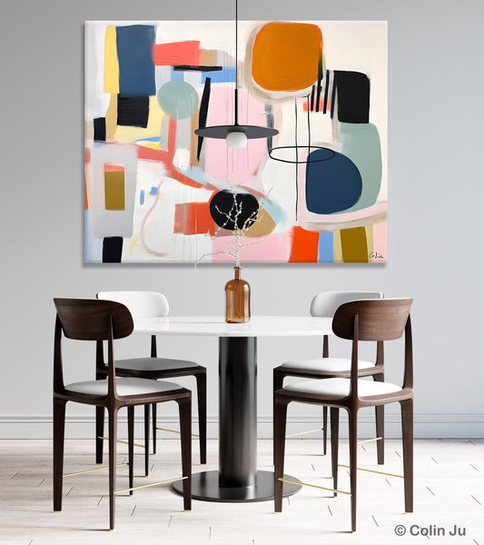 Abstract Canvas Paintings, Extra Large Canvas Painting for Living Room, Original Acrylic Wall Art, Oversized Contemporary Acrylic Paintings-ArtWorkCrafts.com