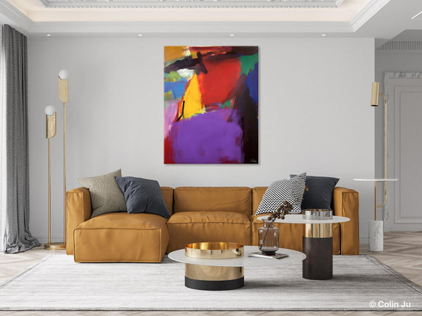 Abstract Painting on Canvas, Extra Large Abstract Painting for Living Room, Large Original Abstract Wall Art, Contemporary Acrylic Paintings-ArtWorkCrafts.com