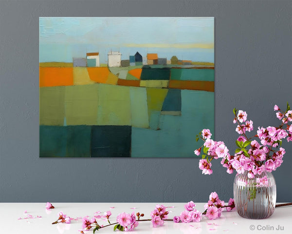 Abstract Landscape Painting on Canvas, Extra Large Landacape Wall Art for Living Room, Original Abstract Wall Art, Acrylic Painting for Sale-ArtWorkCrafts.com
