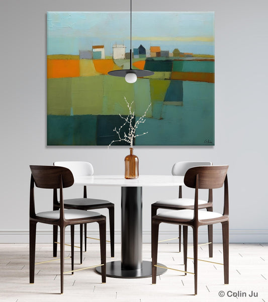 Abstract Landscape Painting on Canvas, Extra Large Landacape Wall Art for Living Room, Original Abstract Wall Art, Acrylic Painting for Sale-ArtWorkCrafts.com