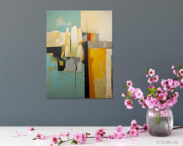 Abstract Paintings, Large Contemporary Wall Art, Extra Large Paintings for Living Room, Heavy Texture Canvas Art, Original Modern Painting-ArtWorkCrafts.com