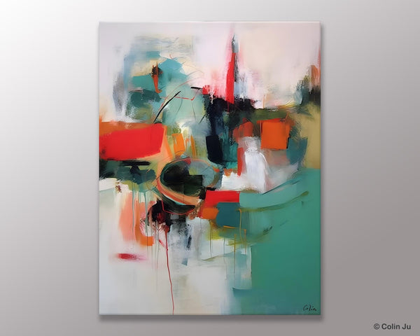 Abstract Wall Paintings, Extra Large Paintings for Dining Room, Hand Painted Canvas Art, Original Artowrk, Contemporary Wall Art Paintings-ArtWorkCrafts.com