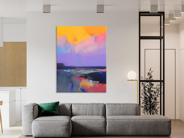 Abstract Landscape Artwork, Contemporary Wall Art Paintings, Extra Large Original Art, Landscape Painting on Canvas, Hand Painted Canvas Art-ArtWorkCrafts.com