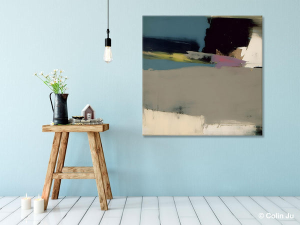Abstract Wall Art for Bedroom, Original Modern Acrylic Artwork, Modern Canvas Art Paintings, Extra Large Abstract Paintings for Dining Room-ArtWorkCrafts.com