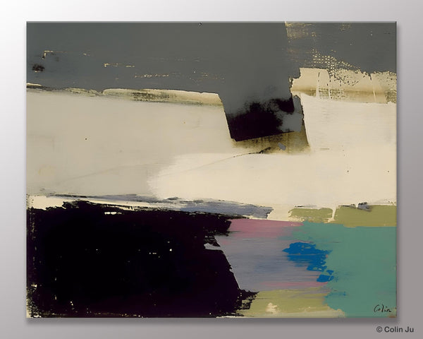 Abstract Landscape Paintings, Modern Wall Art for Living Room, Landscape Acrylic Paintings, Original Abstract Abstract Painting on Canvas-ArtWorkCrafts.com