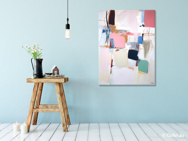 Abstract Painting on Canvas, Contemporary Acrylic Paintings, Extra Large Canvas Painting for Bedroom, Original Abstract Wall Art for Sale-ArtWorkCrafts.com