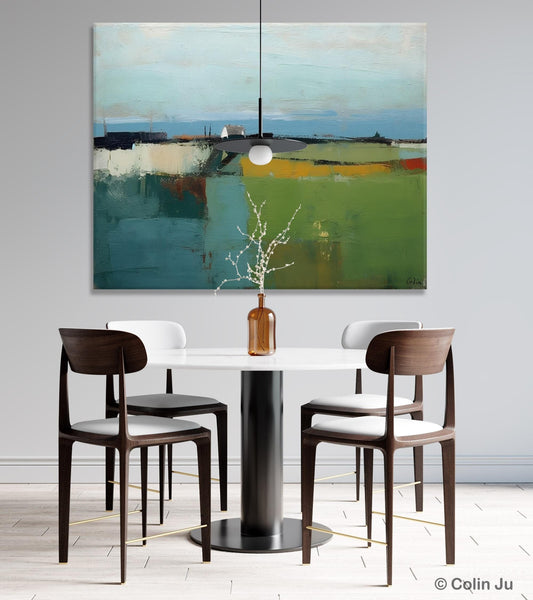 Abstract Landscape Painting for Living Room, Heavy Texture Painting, Hand Painted Canvas Art, Original Abstract Art, Acrylic Art on Canvas-ArtWorkCrafts.com