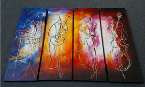 Painting Samples of Music Player Painting, 4 Piece Wall Art , Extra Large Canvs Painting