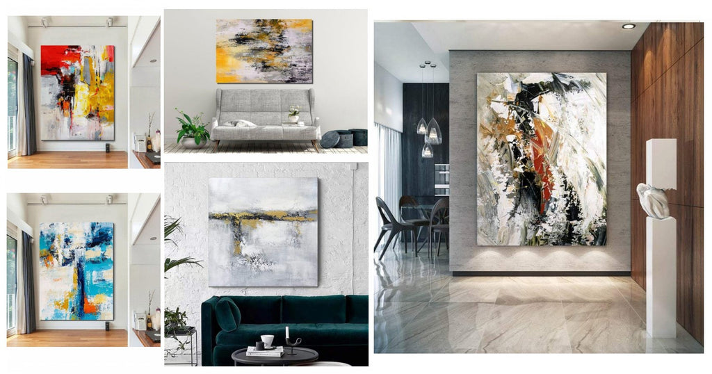 Original Modern Contemporary Wall Art Paintings, Easy Acrylic Painting Ideas for Living Room, Simple Abstract Wall Art Painting Ideas for Bedroom