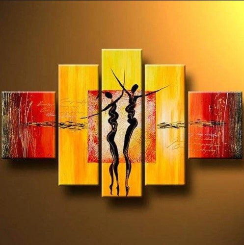 Beautiful Hand Painted Canvas Art Painting, Handmade Abstract Painting for Interior Decorated