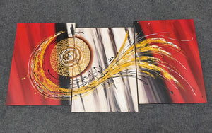 Painting Samples of Red Acrylic Painting, Hand Painted Canvas Painting, Buy Paintings Online