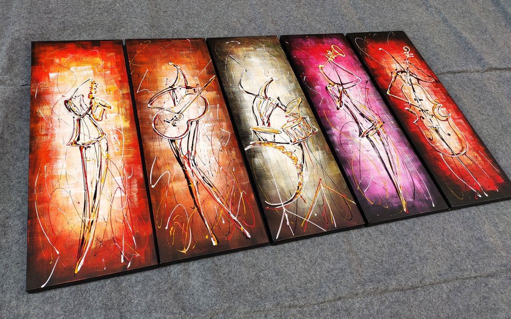 Painting Samples of Music Painting, Simple Modern Paintings, Hand Painted Acrylic Paintings, Simple Modern Art, Abstract Acrylic Painting, Paintings for Living Room, Buy Art Online