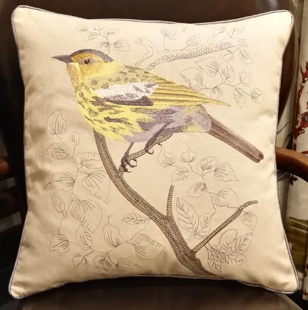 Decorative Throw Pillows, Bird Throw Pillows, Pillows for Farmhouse, Sofa Throw Pillows, Embroidery Throw Pillows, Rustic Pillows for Couch-ArtWorkCrafts.com