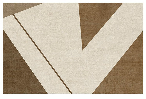 Geometric Modern Rug Placement Ideas, Extra Large Modern Rugs for Bedroom, Abstract Contemporary Modern Rugs for Living Room-ArtWorkCrafts.com