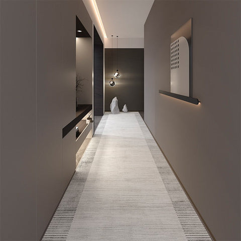 Modern Long Hallway Runners, Narrow Long Hallway Runners, Stain-resistant Non Slip Entryway Runner Rugs, Extra Long Narrow Runner Rugs, Washable Entrance Hallway Runner Carpet