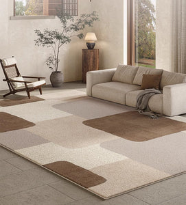 Abstract Geometric Modern Rugs for Living Room, Contemporary Area Rugs for Bedroom, Large Modern Carpets for Interior Design-ArtWorkCrafts.com