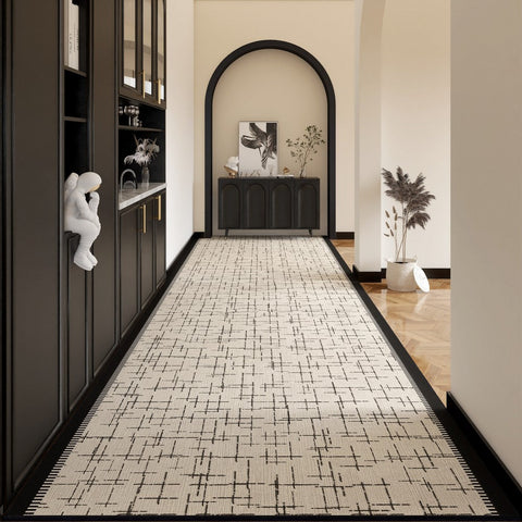 Easy Care Contemporary Modern Long Hallway Runners, Long Narrow Runner Rugs, Washable Entryway Runner Rug Ideas, Kitchen Runner Rugs, Entrance Hallway Runners