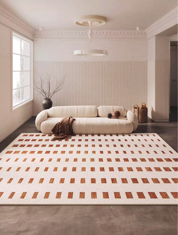 Modern Rug Ideas for Bedroom, Geometric Modern Rug Placement Ideas for Living Room, Contemporary Area Rugs for Dining Room-ArtWorkCrafts.com