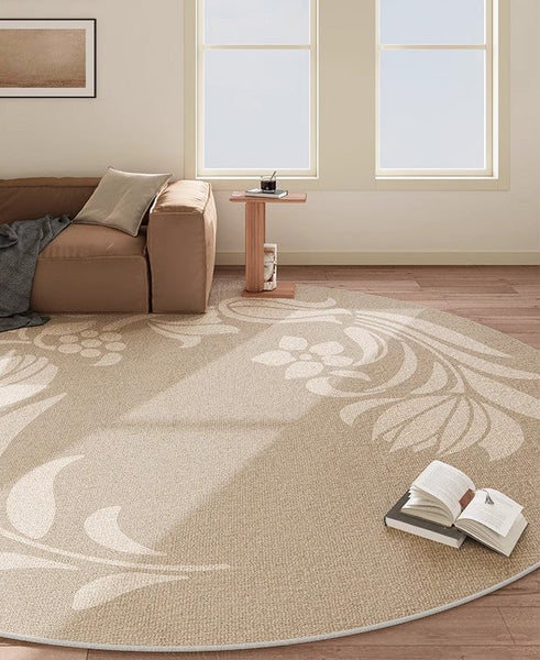 Large Modern Rugs in Living Room, Contemporary Modern Rugs in Bedroom, Dining Room Modern Rugs, Round Modern Rugs under Coffee Table-ArtWorkCrafts.com