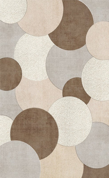 Geometric Modern Rugs for Dining Room, Bedroom Modern Rugs, Contemporary Area Rugs for Living Room-ArtWorkCrafts.com
