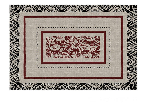 Dining Room Floor Rugs, Abstract Contemporary Rugs for Bedroom, Mid Century Area Rugs for Living Room, Elegant Modern Area Rugs under Sofa, Modern Carpets for Office-ArtWorkCrafts.com