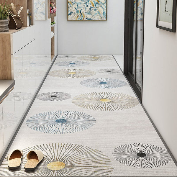 Easy Care Kitchen Runner Rugs, Modern Extra Long Hallway Runners, Stain-resistant Non Slip Entryway Runner Rug Ideas, Long Hallway Runners, Long Narrow Runner Rugs, Entrance Hallway Runners-ArtWorkCrafts.com