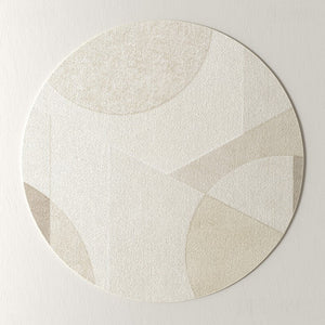 Unique Round Rugs under Coffee Table, Large Modern Round Rugs for Dining Room, Contemporary Modern Rug Ideas for Living Room, Circular Modern Rugs for Bedroom-ArtWorkCrafts.com