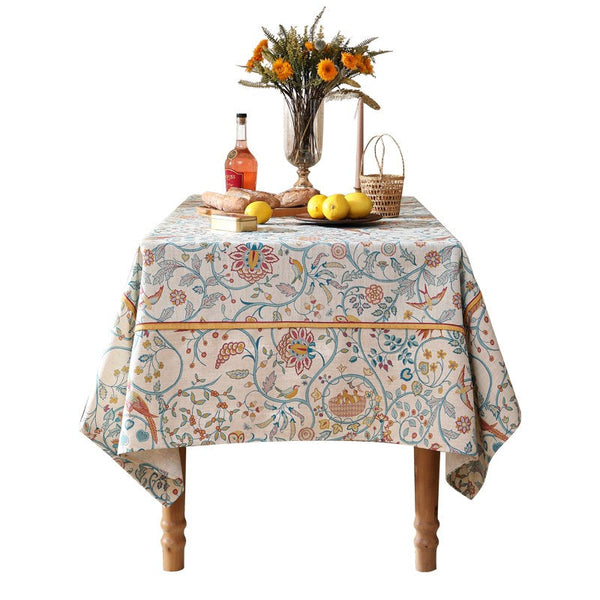 Outdoor Picnic Tablecloth, Large Modern Rectangle Tablecloth Ideas for Dining Room Table, Rustic Farmhouse Table Cover, Square Tablecloth for Round Table-ArtWorkCrafts.com