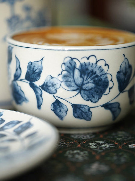 Traditional Tea Cup Set, Porcelain Tea Cups, Floral Tea Cup Set, Classic British Tea Cups, Elegant Tea Cup With Saucer, Ceramic Tea Cup with Saucer, Tea Cup Set, Vintage Tea Cup Set, Modern Ceramic Cups-ArtWorkCrafts.com