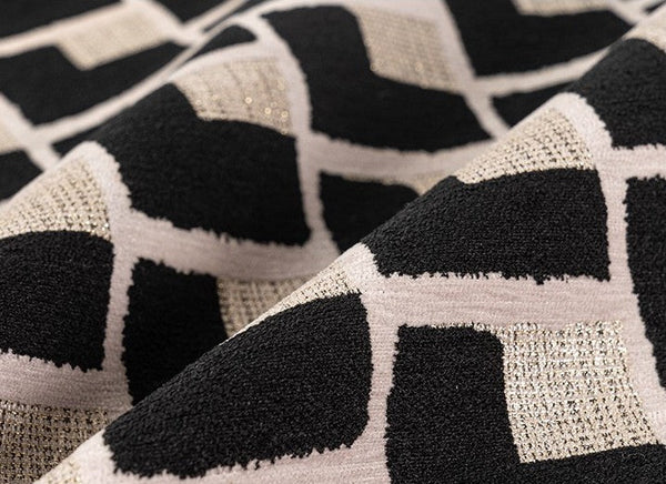 Black Chequer Modern Sofa Throw Pillows, Abstract Contemporary Throw Pillow for Living Room, Large Decorative Throw Pillows for Couch-ArtWorkCrafts.com