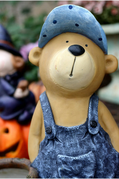 Garden Animal Sculpture Bear Statues, Garden Decor Ideas, Outdoor Garden Decoration, Animal Statues, Garden Ornament, Villa Courtyard Decor-ArtWorkCrafts.com