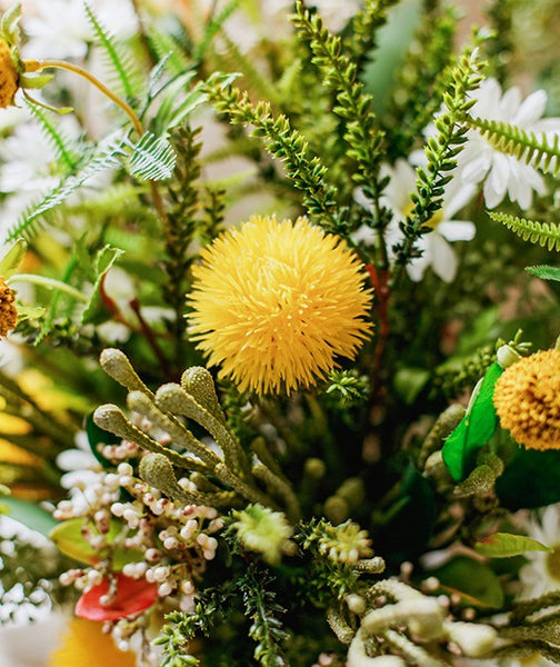 Beautiful Modern Artificial Flowers for Dining Room Table, Dandelion, Wheat Branch, Eucalyptus Globulus, Unique Flower Arrangement for Home Decoration-ArtWorkCrafts.com
