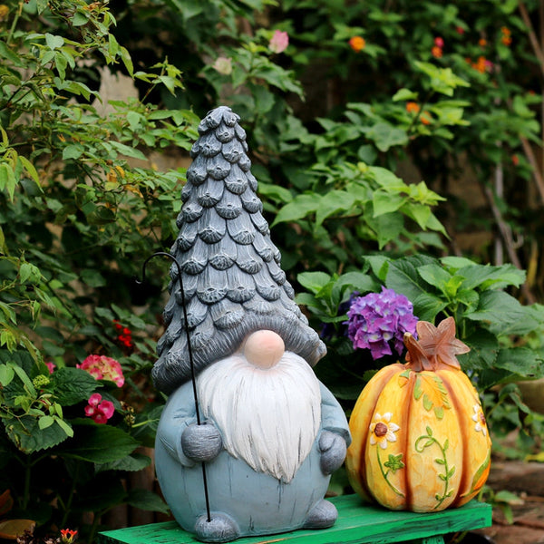 Garden Figure Sculpture Statues, Gnome Statue for Garden Ornaments, Garden Decoration Ideas, Villa Courtyard Decor, Outdoor Garden Decoration-ArtWorkCrafts.com