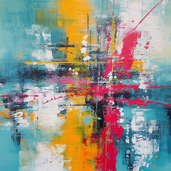 Acrylic Painting for Dining Room, Modern Contemporary Abstract Artwork, Palette Knife Painting, Heavy Texutre Wall Art, Extra Large Wall Art Painting