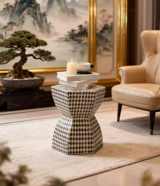Modern Side Table, Bedside Small Side Table, Contemporary Bedside Table, Small End Table, Shell Small Sofa Side Table, Portable Casual Side Table, Creative Coffee Table, Contemporary Side Table-ArtWorkCrafts.com