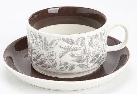 Vintage Porcelain Tea Cup Saucer Set, 8 oz British Tea Cup and Saucer in Gift Box, Royal Ceramic Cups, Elegant Ceramic Coffee Cups-ArtWorkCrafts.com