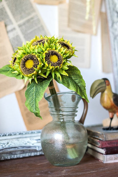 Unique Flower Arrangement for Home Decoration, A Bunch of Sunflowers, Bedroom Flower Arrangement Ideas, Beautiful Artificial Flowers for Living Room-ArtWorkCrafts.com