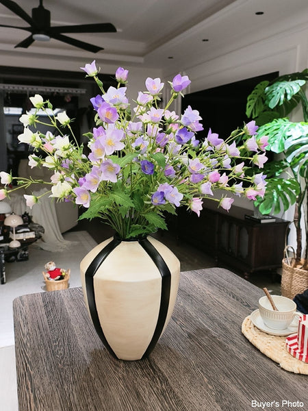 Large Contemporary Vases on Dining Table, Handmade Modern Flower Vase, Centerpiece Ceramic Bouquet Vases, Porcelain Vases for Modern Home Decor-ArtWorkCrafts.com