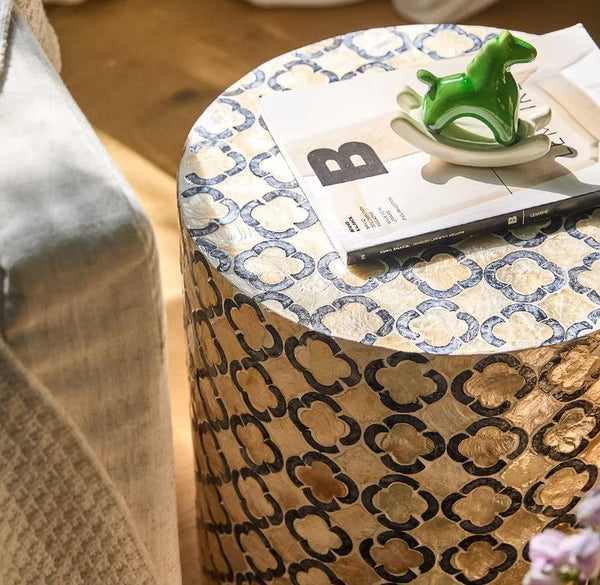 Modern Side Table, Small End Table, Portable Casual Side Table, Shell Small Sofa Side Table, Contemporary Bedside Table, Bedside Small Side Table, Creative Coffee Table, Contemporary Side Table-ArtWorkCrafts.com