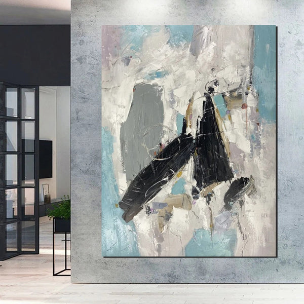 Living Room Wall Painting, Contemporary Wall Painting, Modern Artwork, Large Canvas Painting, Acrylic Painting for Dining Room-ArtWorkCrafts.com