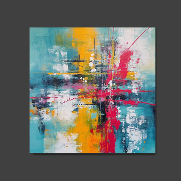 Acrylic Painting for Dining Room, Modern Contemporary Abstract Artwork, Palette Knife Painting, Heavy Texutre Wall Art, Extra Large Wall Art Painting